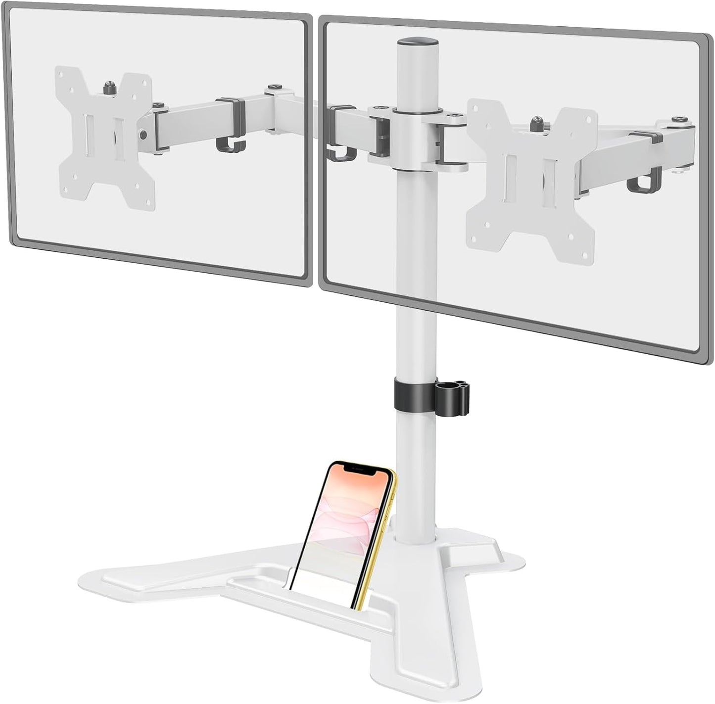 Space-Saving Dual Monitor Desk Mount by MOUNT PRO