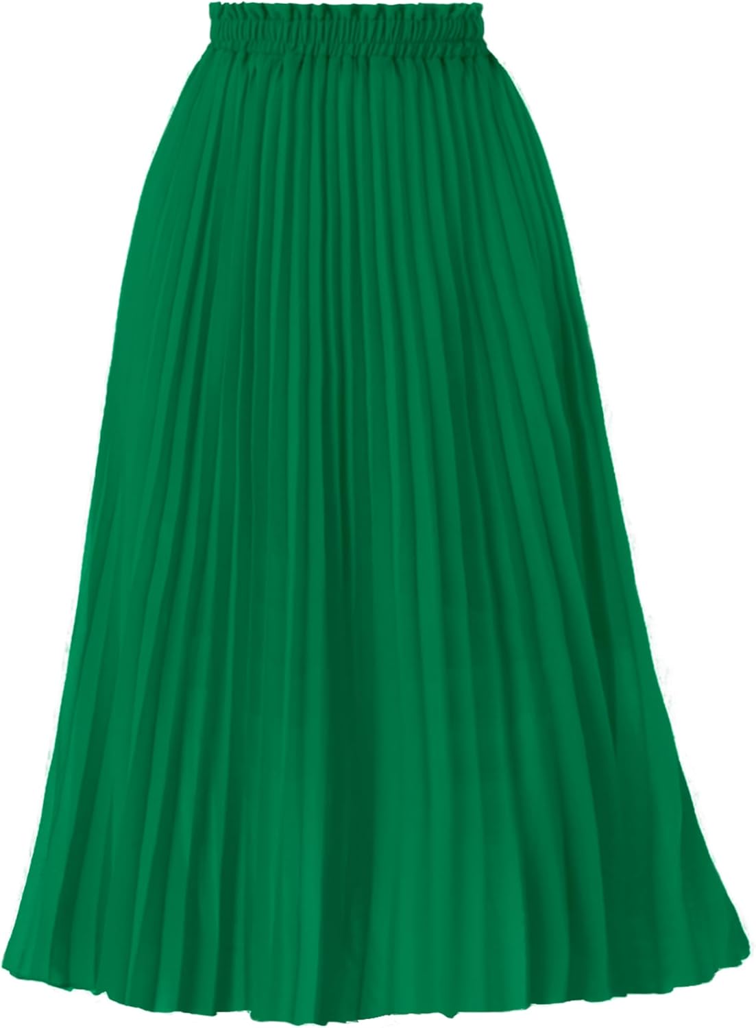 GOOBGS Women's Pleated A-Line High Waist Midi Skirt Review