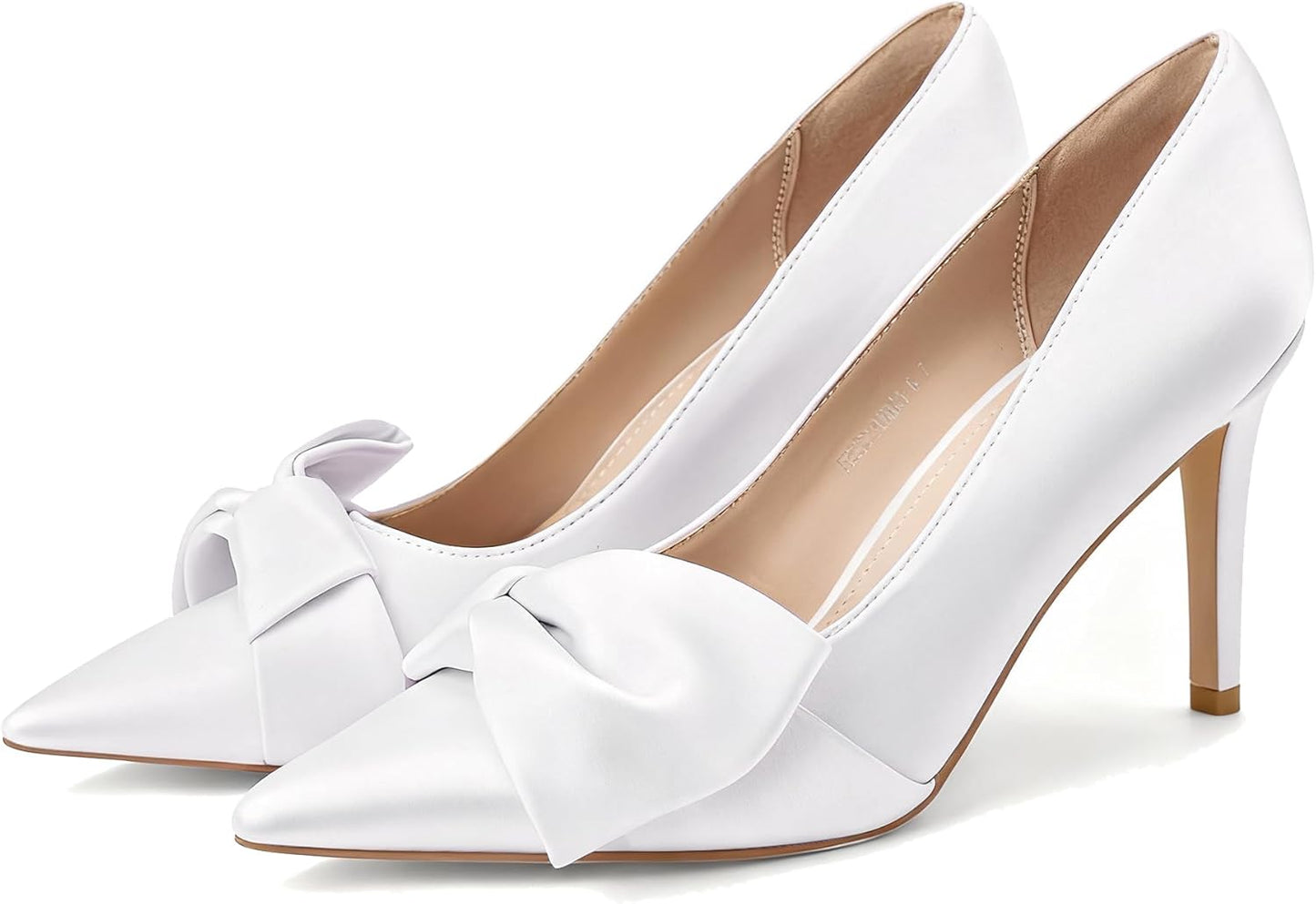 Women's Slingback Heels with Bow Pointed Toe Pumps for Style