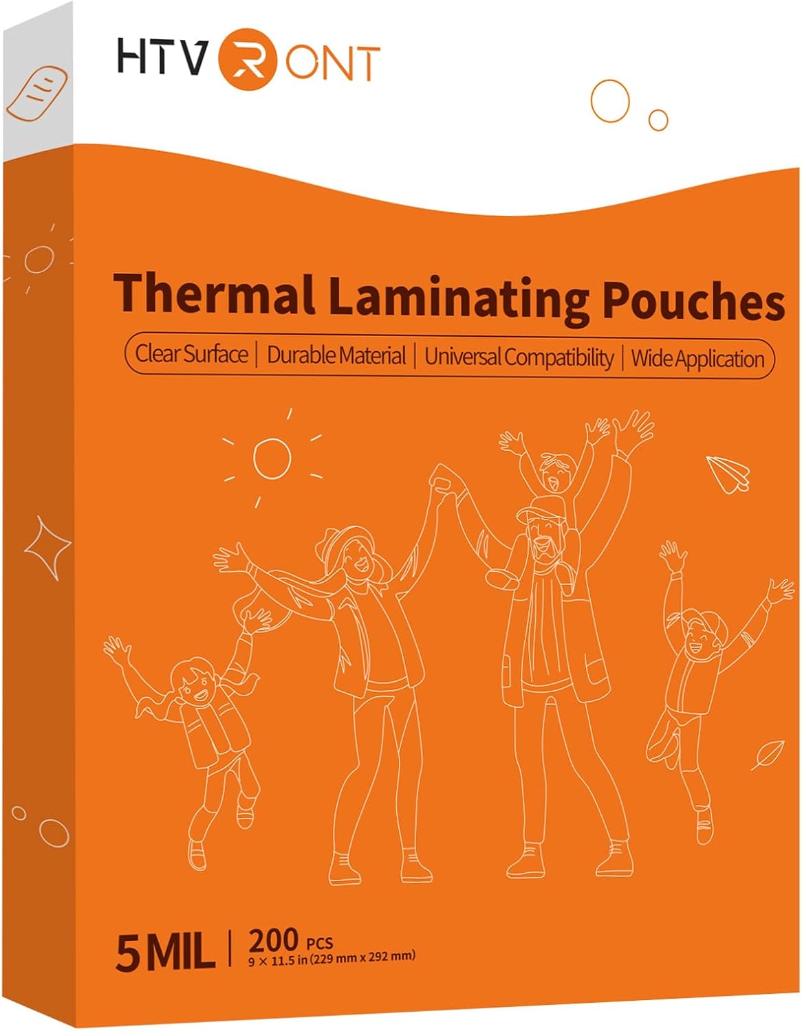 200 Pack 5 Mil Laminating Pouches - Protect Photos