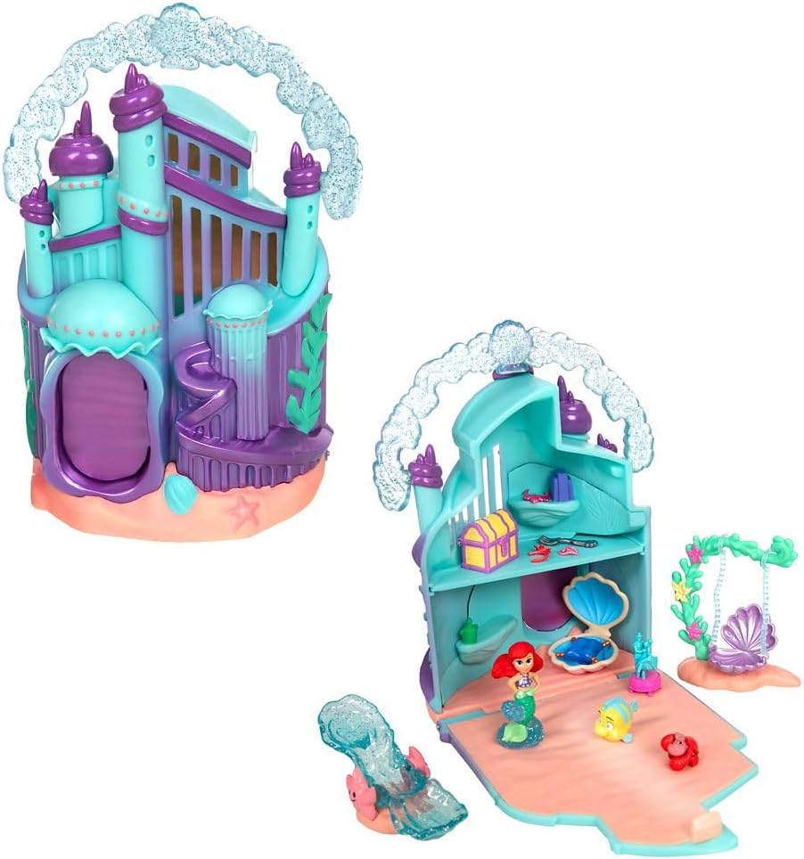 Ariel Palace Micro Play Set with Figures for Imaginative Play