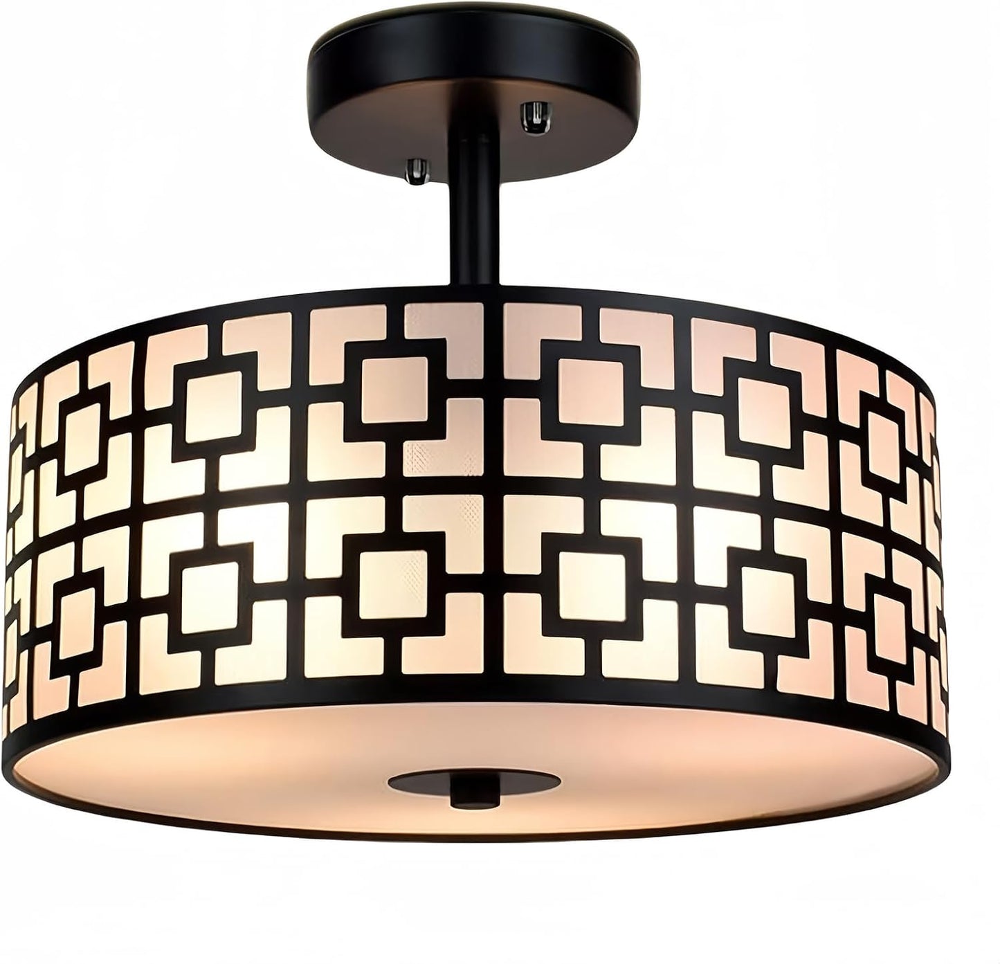 DLLT Flush Mount Ceiling Light: Modern 3-Light Fixture for Home