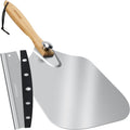Pizza Peel Aluminum Pizza Spatula with Foldable Wood Handle - Compact