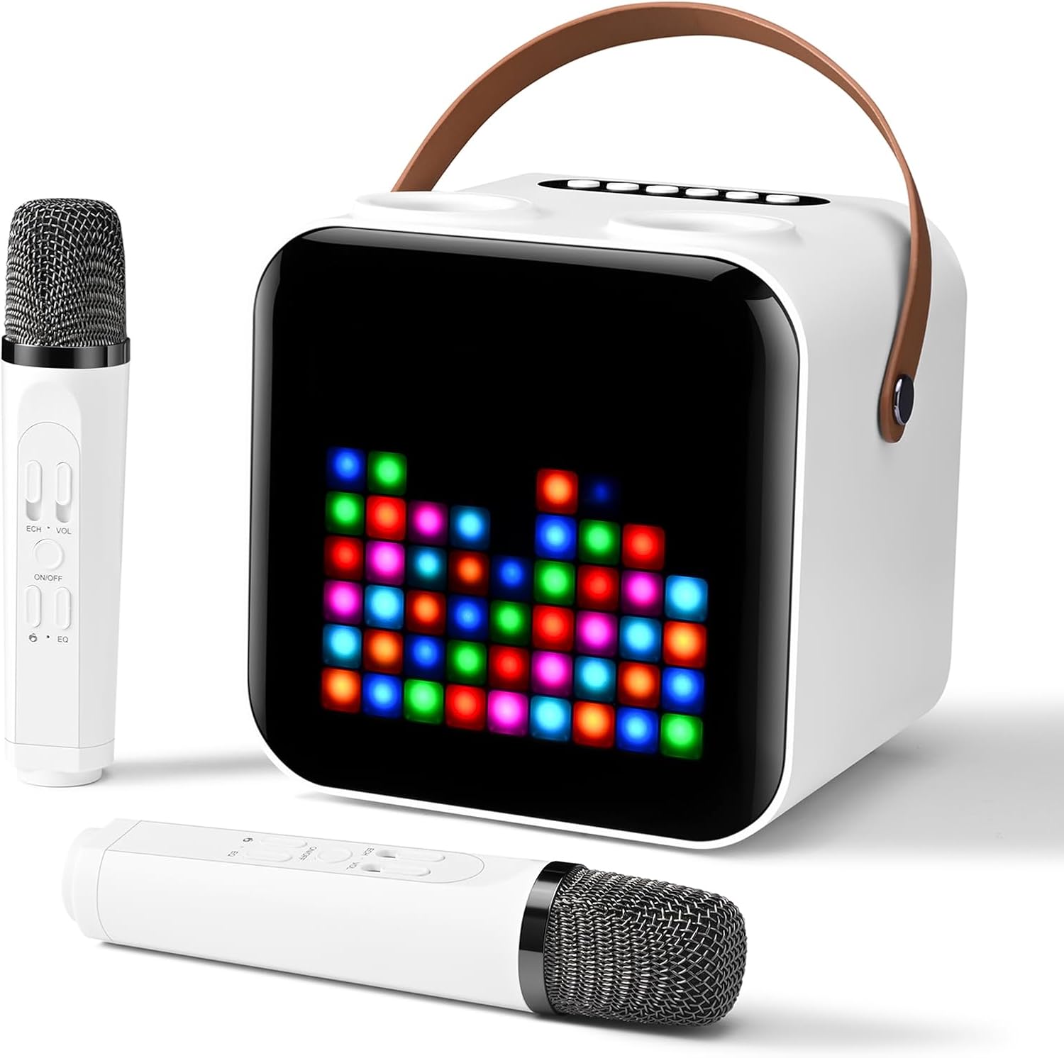 Portable Karaoke Machine with Wireless Microphones for Fun Singing