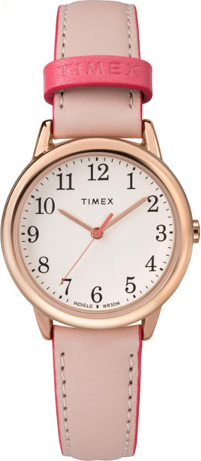Timex Women's Easy Reader Watch with Adjustable Pink Strap
