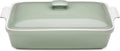 Stoneware Casserole Dish Bakeware Set with Lid 13x9 in - Extra Large