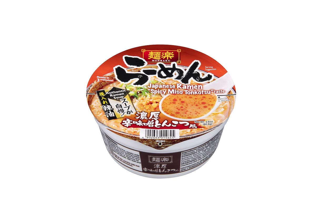 HIKARI Menraku Ramen Spicy Miso Tonkotsu Taste - 12 Pack