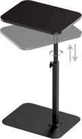 Side Table Sofa Tray for Couch Adjustable Height Swivel - Space-Saving