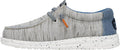 Hey Dude Wally Toddler Jersey Lace Up Loafers - Lightweight Comfort
