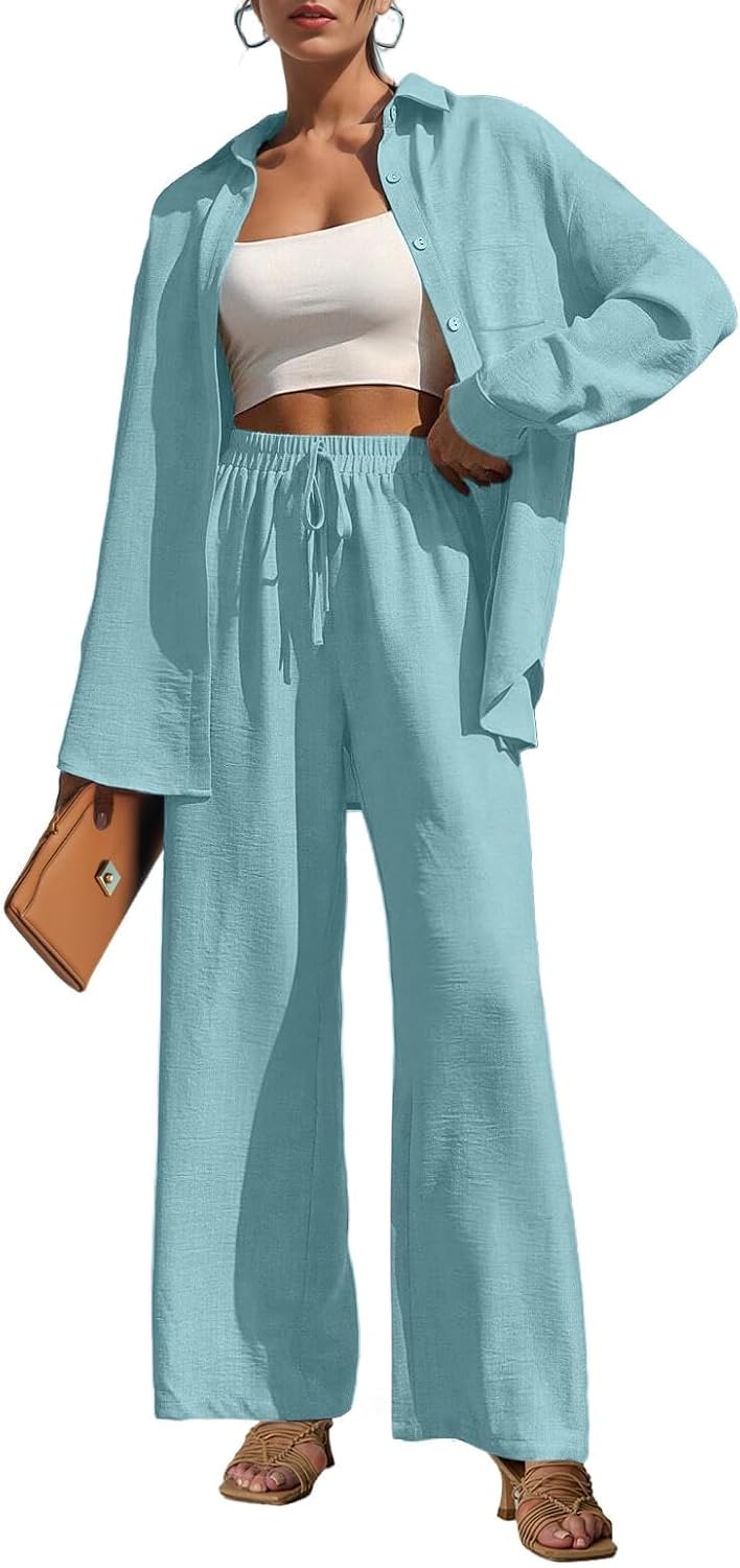 Lepunuo 2 Piece Outfits for Women Casual Lounge Sets Stylish
