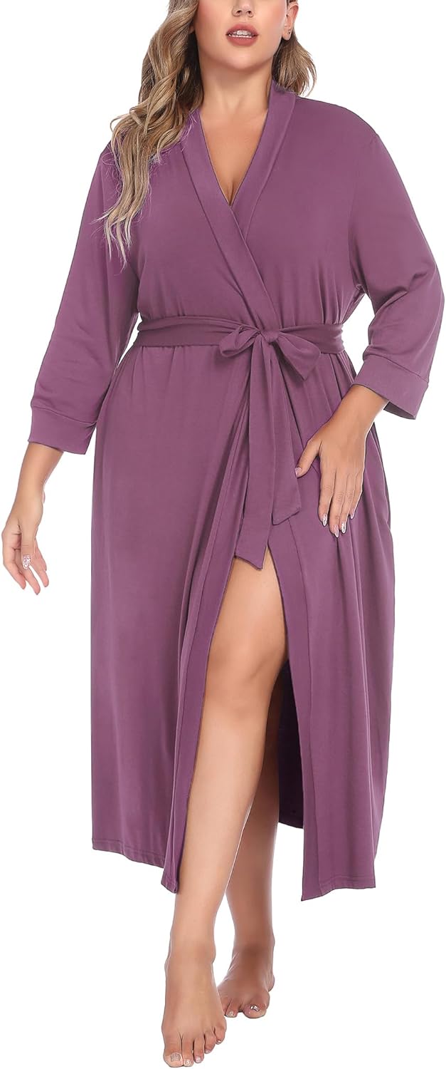 IN'VOLAND Womens Plus Size Kimono Robes for Ultimate Comfort