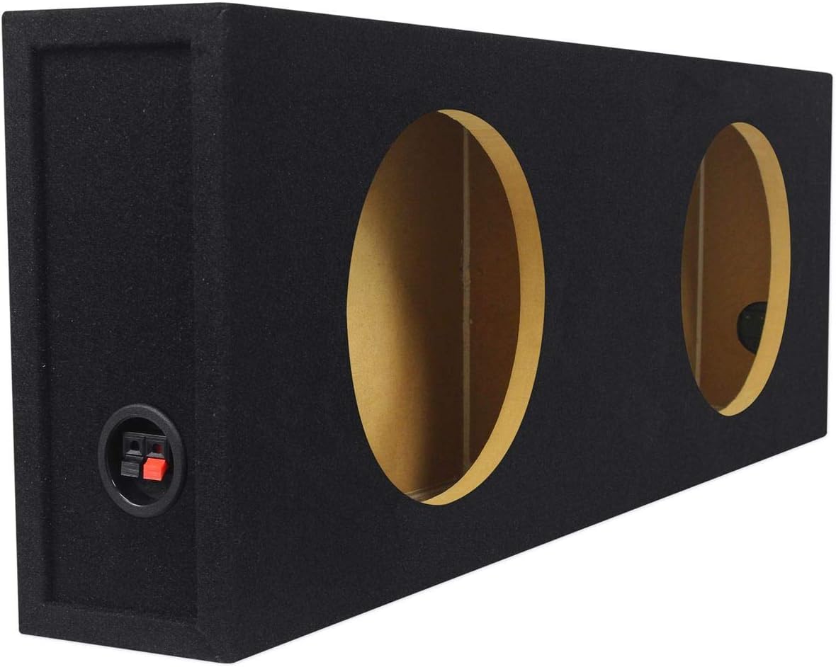 Rockville RDSM10 Dual 10in Sealed Car Subwoofer Enclosure Box
