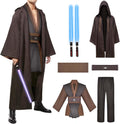 Men's Tunic Cosplay Costume with Light Up Sabers for Parties