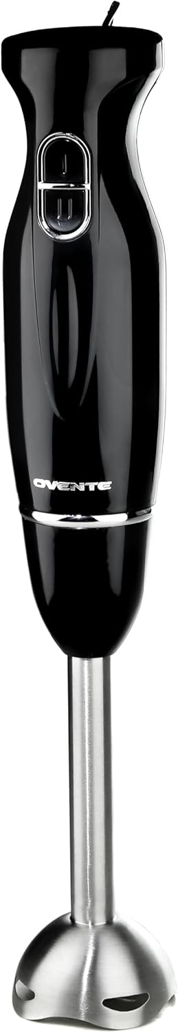 Powerful 300W Hand Blender, Stainless Steel Blades - Perfect for Smoothies & Purees