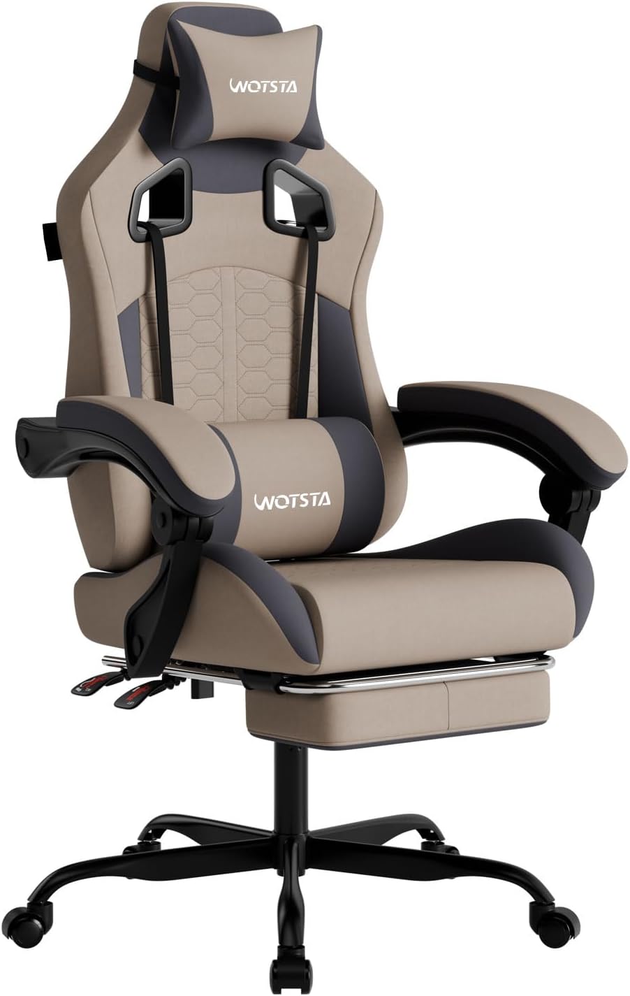 Gaming Chair with Massage and Ergonomic Support for Comfort