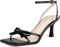 Kitten Heels with Bow Strappy Heels for Women - Comfortable