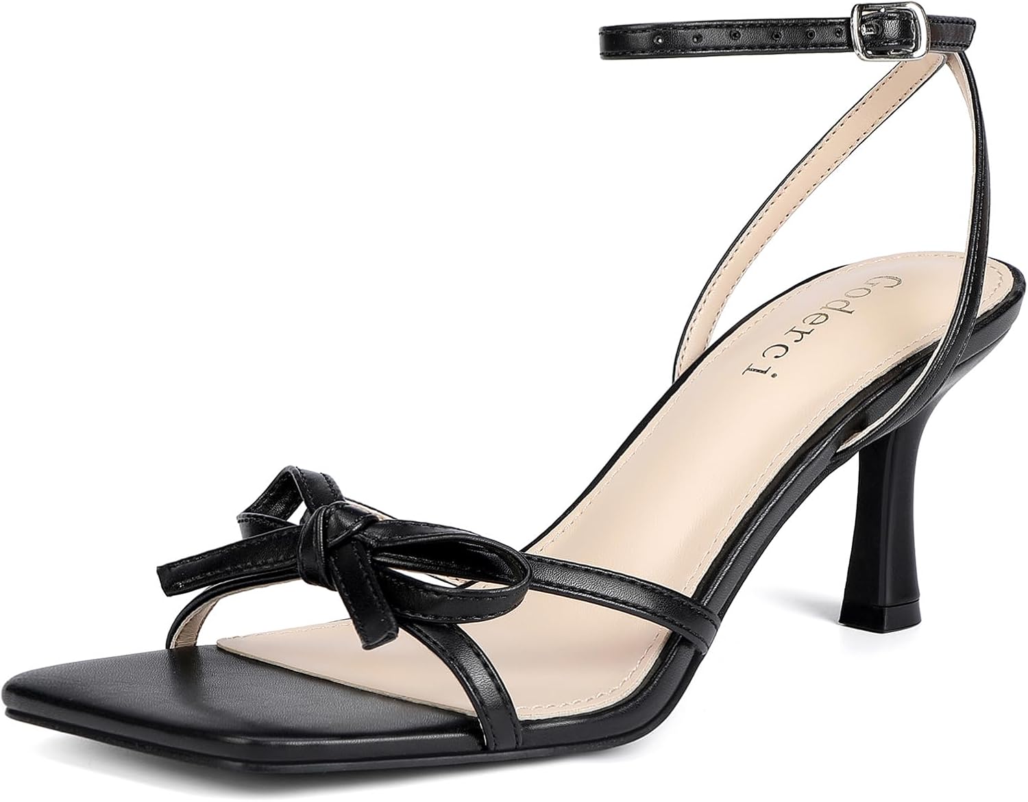 Kitten Heels with Bow Strappy Heels for Women - Elegant Style