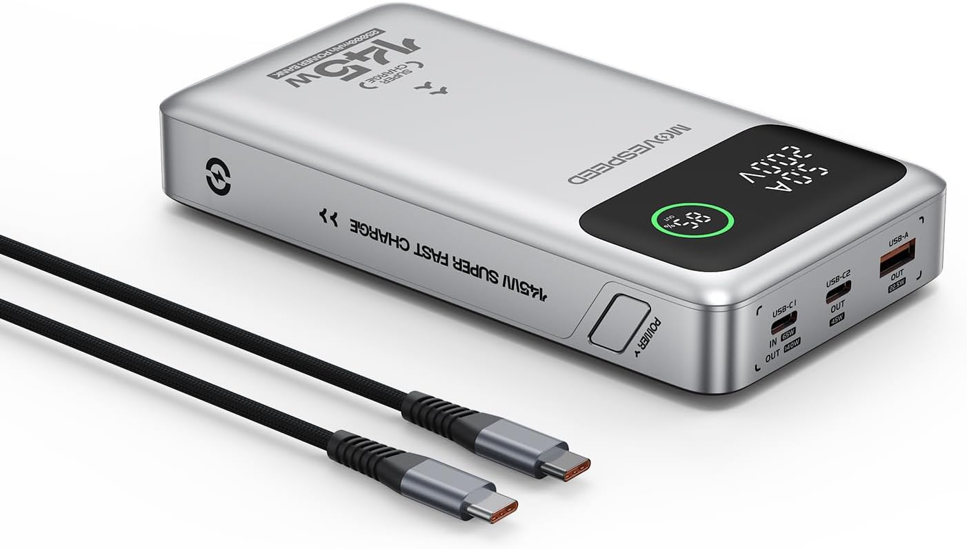 MOVE SPEED 145W Laptop Power Bank with Fast Charging Features