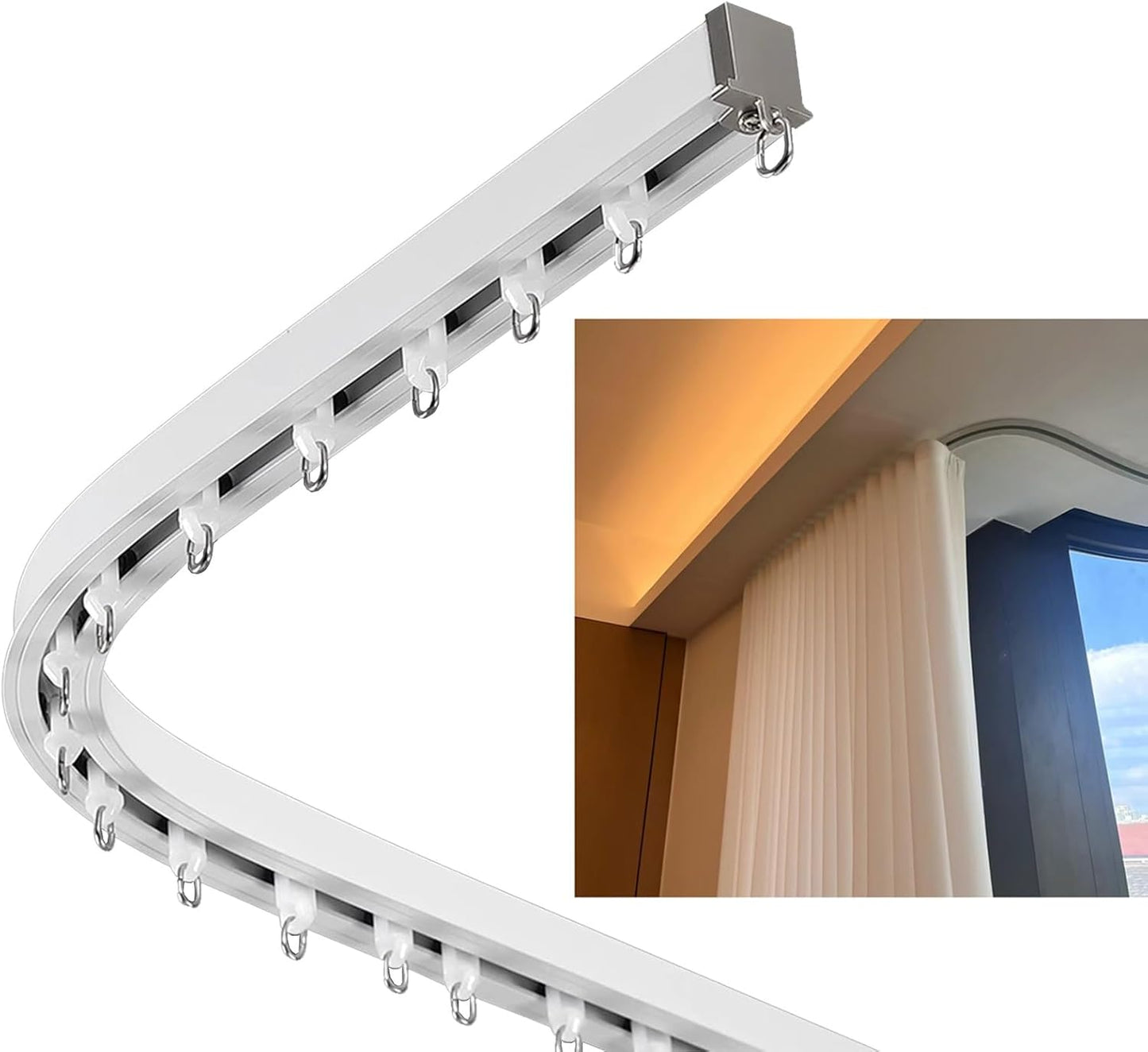 Bendable Hospital Curtain Track - Flexible Room Divider
