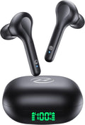 Wireless Earbuds Noise Cancelling 4 Mic Bluetooth Headphones - 64H