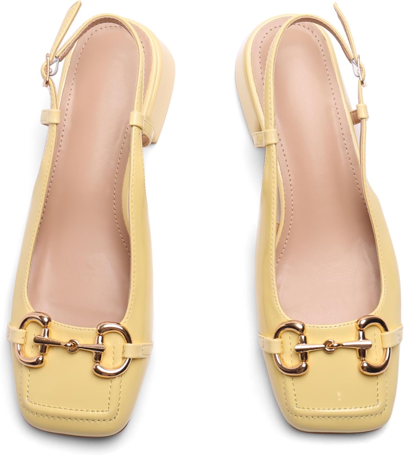 Slingback Mary Jane Heels for Women with Low Block Heel Style