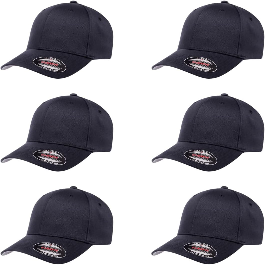Flexfit Wooly Combed Premium 6-Panel Baseball Cap for Comfort