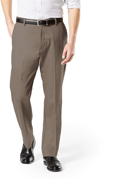 Dockers Men's Classic Fit Khaki Lux Cotton Stretch Pants