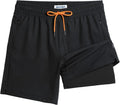 2 in 1 Mens Swim Trunks 7 in Swim Shorts - Built-In Compression Liner