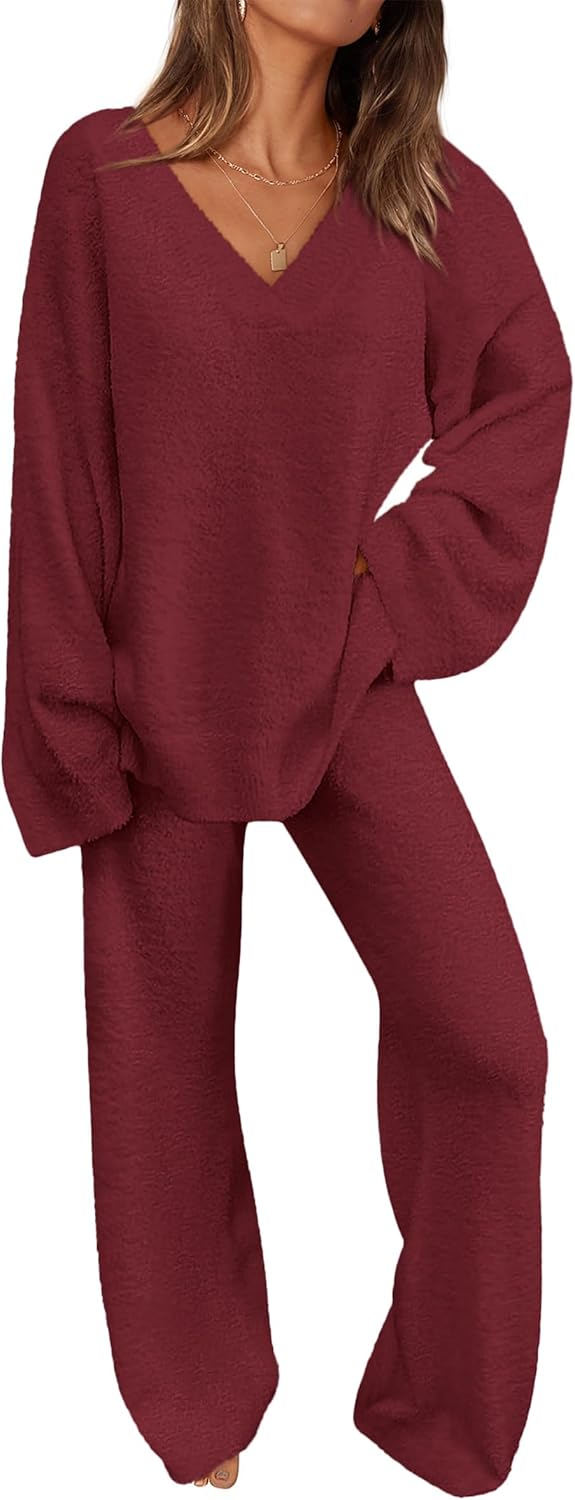 PRETTYGARDEN Lounge Sets for Women Cozy Two Piece Sweater Set