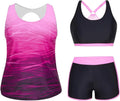 Holipick Women Plus Size 3 Piece Tankini Swimsuits for Comfort