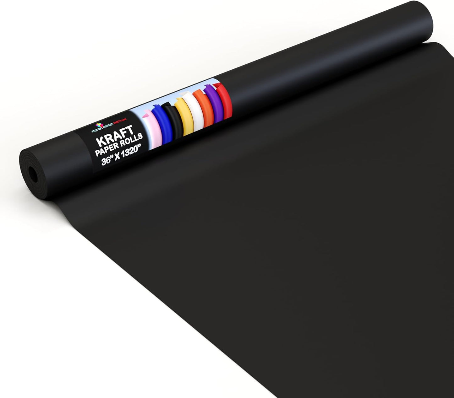 Crown Display Black Kraft Paper Roll - Perfect for Crafts & Gifts