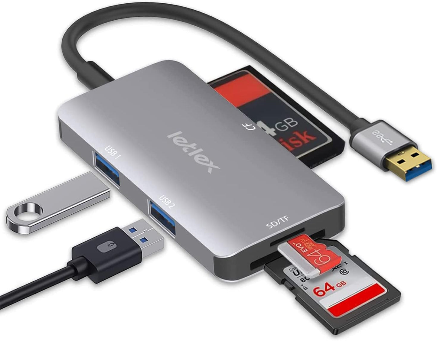 LETLEX All-in-One Super Speed USB Hub