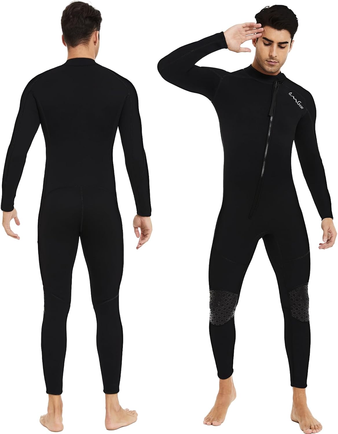 OMGear 3mm Neoprene Full Body Wetsuit for Scuba Diving and Surfing