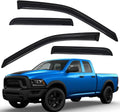 Lightronic 94101 Outside-Mount Vent Window Visors - Smoke Quad Cab Fit