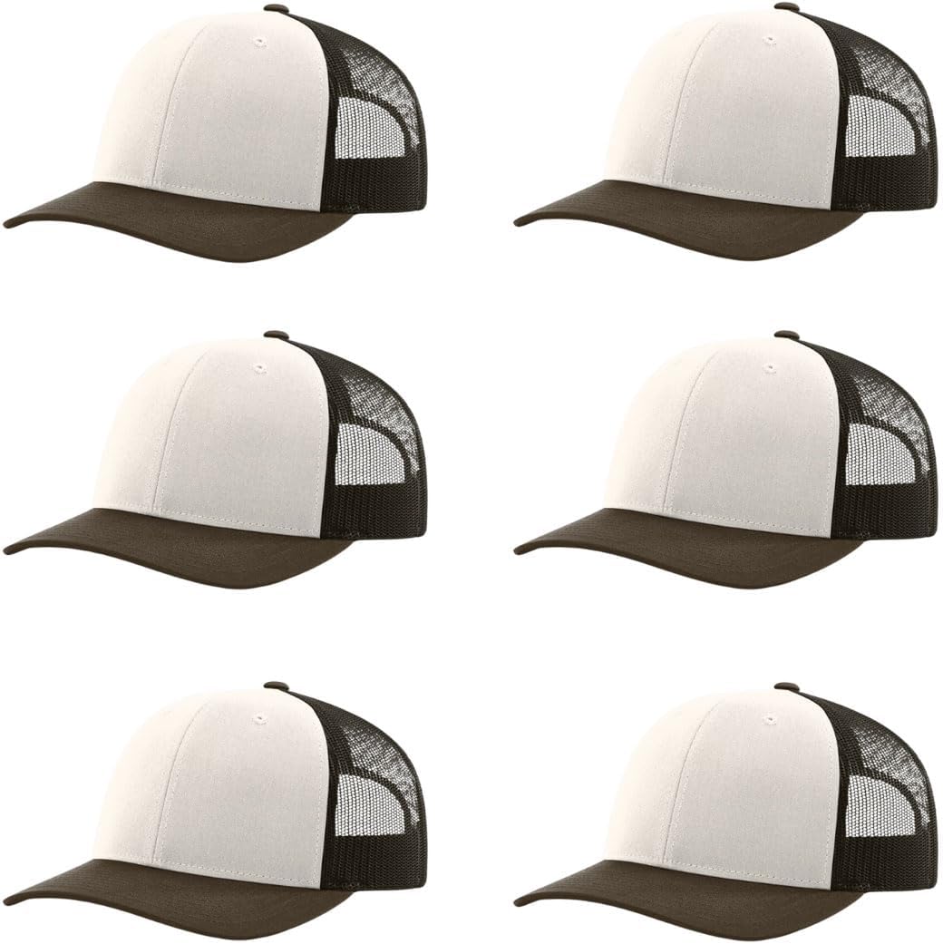 Richardson 112 Classic Six-Panel Adjustable Snapback Trucker Cap