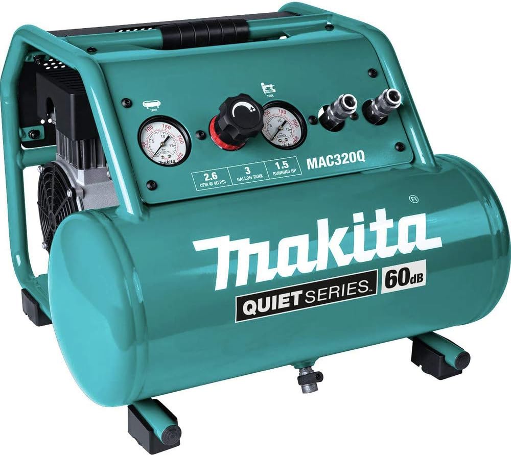 Quiet Power: Makita 1.5 HP Electric Air Compressor