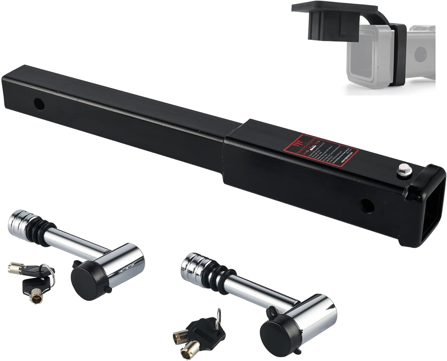 TYT Trailer Hitch Extension 18 inch for 2 inch Receiver Use