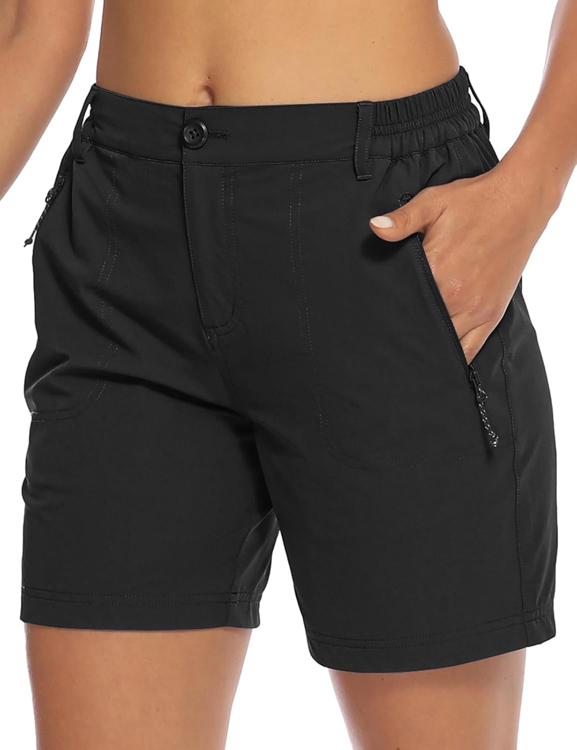 TBMPOY Women's 6in Hiking Cargo Shorts for Outdoor Activities