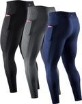 NELEUS Men's Dry Fit Compression Baselayer Pants (Style 1T9V)