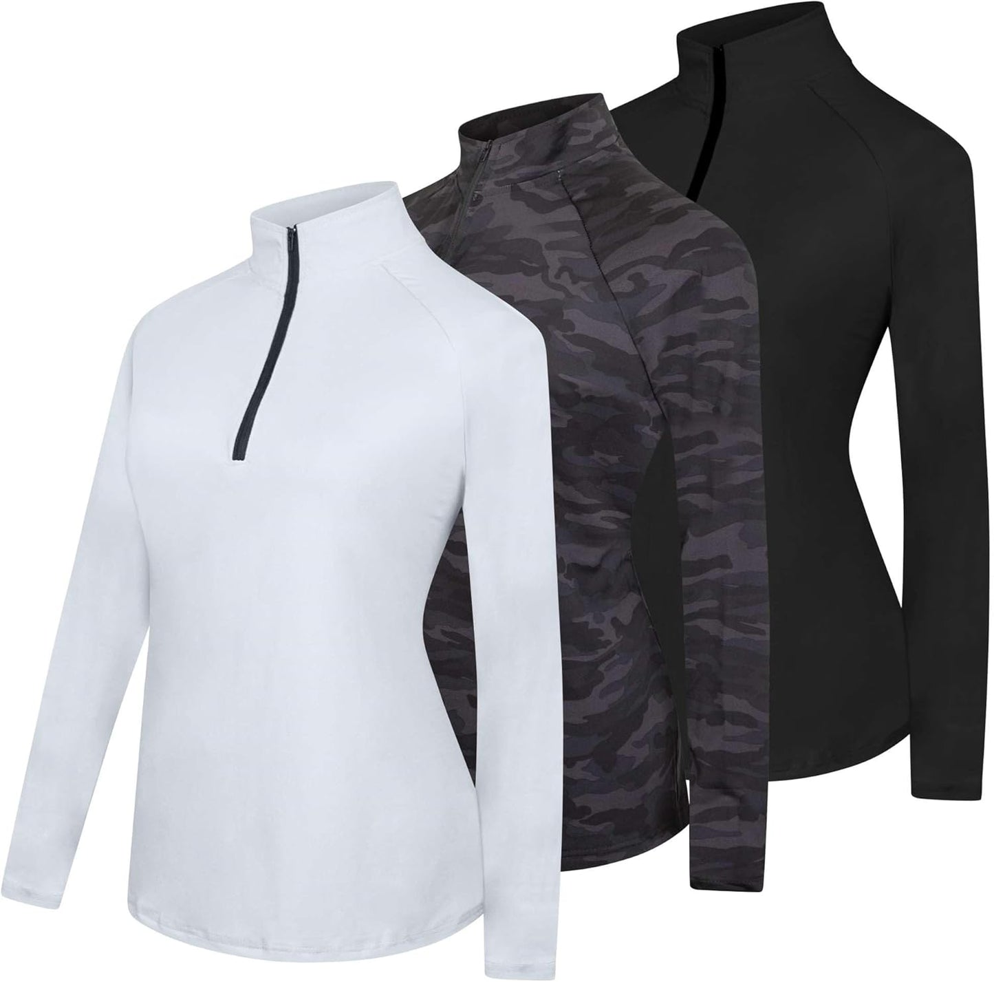 Real Essentials Womens Dry-Fit Quarter Zip & Full Zip Jackets