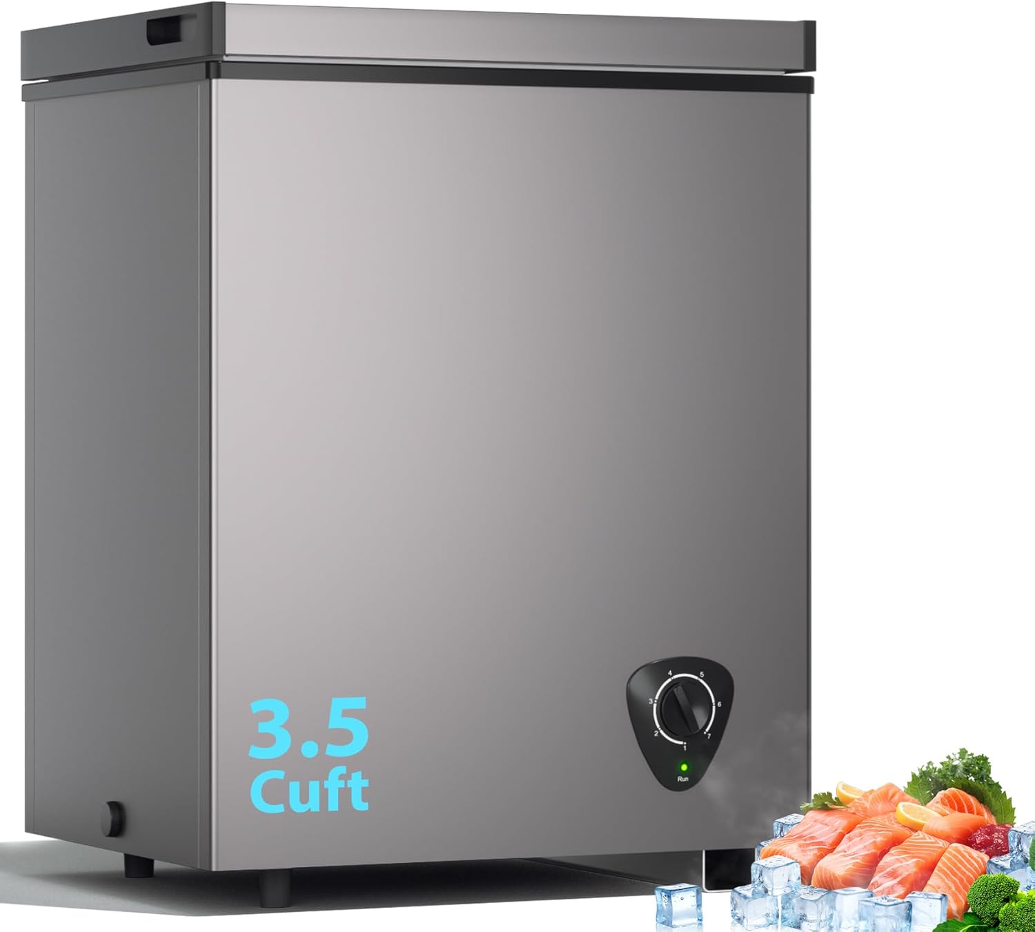 3.5 Cu.Ft Small Chest Freezer for Compact Living Spaces
