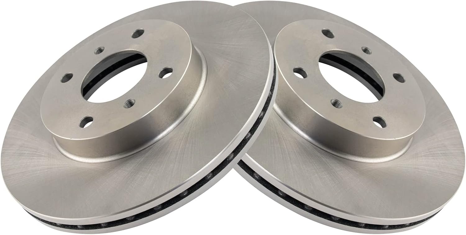TRQ Front Brake Rotors Set Vented for INFINITI G20 & Nissan