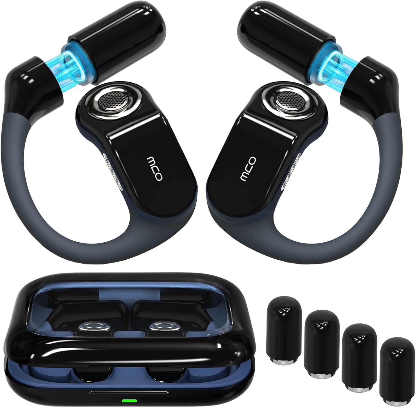 Open Ear Headphones with Replaceable Battery for Sports Use