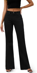 FLYING BANANA Women's High Rise Wide Leg Bell Bottom Jeans - Stretchy