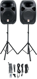 Rockville RPG122K 12in Powered Speakers for DJs and Events