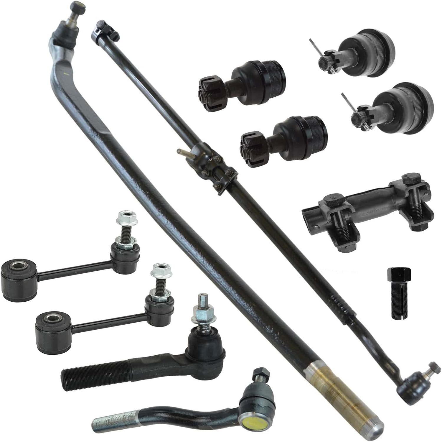 TRQ Tie Rod End Drag Link Ball Joint Steering Suspension Kit