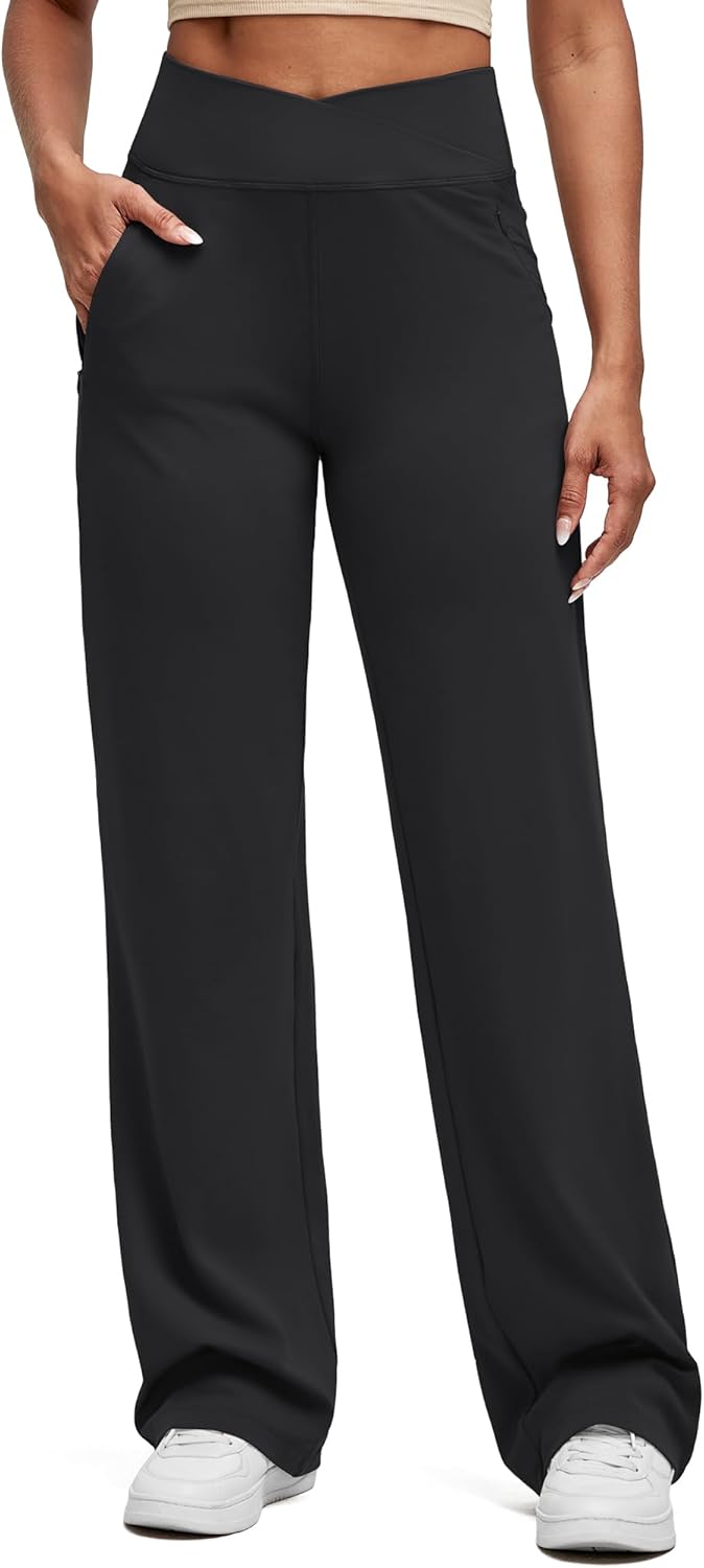 G4Free BareFeel High Stretch Women Wide Leg Yoga Pants Review