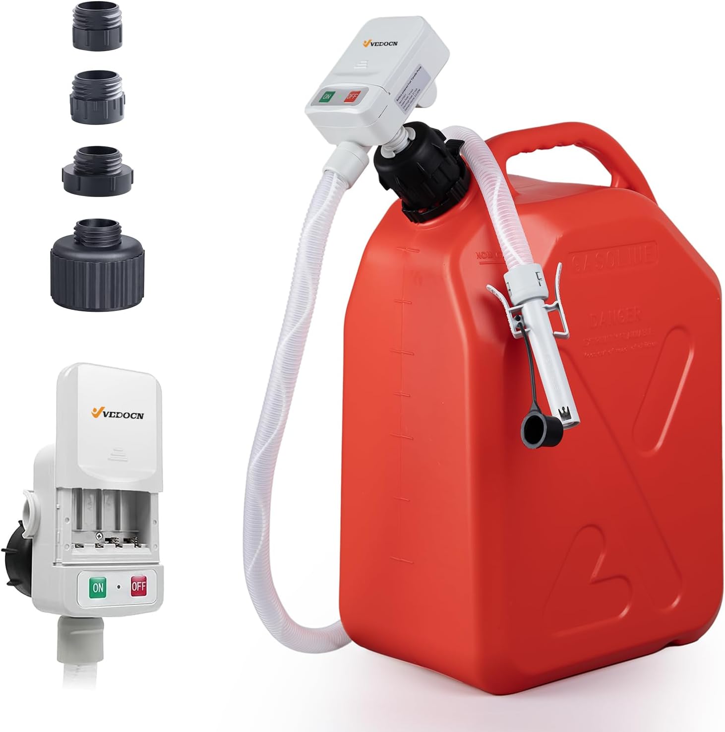 Fuel Transfer Pump with Auto Stop Sensor for Safe Refueling