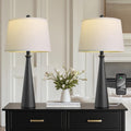 Modern Table Lamp Set of 2 with USB Ports for Home Office
