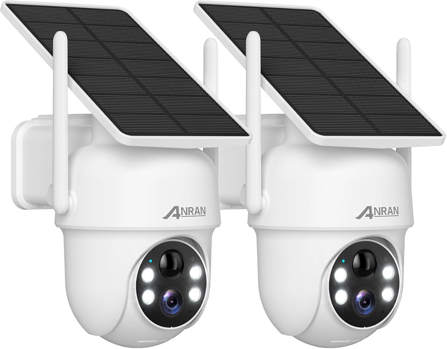 2 Pack 2K Solar Security Cameras Wireless Outdoor for Home